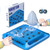 Magnetic Chess Game with Stones, Board Game for Kids and Adults Family Fun Chess Board Games with 20 pcs Magnet Chess Pieces Two Player Multiplayer Party Supplies for Family (Square Board)