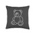 Teddy Bear Stuffed Animal Things Cute Teddy Bear Throw Pillow, 16x16, Multicolor