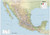 Mexico Physical Poster Map - 24 x 17 inches - Paper Laminated