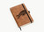Rico Industries NFL Buffalo Bills Brown Laser Engraved Small Notepad Jounral/Notepad 8.25" x 5.25"- Office Accessory