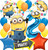 Minions Birthday Party Supplies Foil Balloon Bouquet Decoration, Multicolored, Party Accessory, for 2nd Birthday Amscan41894,29954