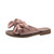 Sandals for Women Flat,Summer Beach Slide Sandals Cork Sole Casual Slipper Flats with Bow Slipper Footbed Comfortable