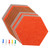 Abaodam 10pcs Hexagonal Felt Board Felt Notice Boards Wall Adhesive Felt Board Bulletin Board Hexagon memo Notice Board Hexagon Felt Tiles Felt Wall Tiles Wall Decor Office Cork Board pin