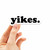 Yikes Sticker for Hydroflask - Funny Internet Meme Sticker, Sassy Yikes Typography Script Font Sticker for Hydroflask