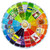 Springbok's 500 Piece Round Jigsaw Puzzle Carbonated Colors - Made in USA