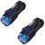 German Three-eyed Monster Mini Flash Super Power Flashlight, Three-Eyed Monster Mini Flashlight, Linterna Mini Flash Super Power, German Three Eyed Monster Flashlight (Black 2PCS)
