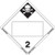 Labelmaster ZEZ28B Inhalation Hazard 2 Hazmat Placard, Blank, E-Z Removable Vinyl (Pack of 25)