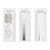 HARFINGTON High Precision SEC Size Estimation Chart 120mm Transparency Flaw Detection Film Ruler for Diameter and Line Width Protractor Defects Measuring