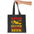 Halloween Witches Gift Idea for Beer Lovers Navy Black Multicolor Canvas Tote Bag