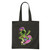 Skateboarding Gift for Alien Skater Fans Navy Black Multicolor Canvas Tote Bag