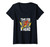 DC Comics The Flash Retro Comic Time For A Hero Checkerboard V-Neck T-Shirt
