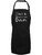 zerogravitee Don't Be Afraid To Take Whisks Apron with 2 patch pockets in Black - One Size