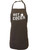 zerogravitee Hot Cocoa Apron with 2 patch pockets in Brown - One Size