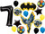 Bat Man In Action Party Supplies 7th Birthday Balloon Bouquet Decorations