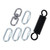 ORFOFE 1 Set Swing Spring Set Swing Chair Spring Porch Swing Springs Suspension Ceiling Hanger Metal Clothes Hanger Swivel Hooks Heavy Duty Child Extension Spring Steel Lengthen