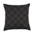 Checkerboard Aesthetic Patterns Boho - More Here Black Gray Checkerboard Pattern Checkered Racing Men Women Throw Pillow, 18x18, Multicolor
