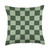Checkerboard Aesthetic Patterns Boho - More Here Sage Green Checkered Checkerboard Pattern Cottage Aesthetic Throw Pillow, 18x18, Multicolor
