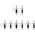 Gatuida 8 Pcs Whistles with Flashlight Camping Whistle Whistle Emergency Compass Whistle Keychain Survival Whistles with Compass Loud Whistle Dog Survive Man Pocket Aluminum Alloy