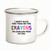 Unique Gift Ideas for Grownups No Time No Crayons 12oz Enamel Silver Mug