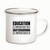 Education is important but Skateboard is importanter humor for Skateboarding Skateboarder 12oz Enamel Silver Mug