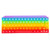 1PC Big Size Push Pop Fidget Toy Push pop Keyboard Bubble Fidget Sensory Toys Autism Stress Reliever Bubble Pop Toys for Kids and Adults Jumbo Push pop Bubble Fidget Sensory Toy(Rainbow)