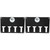 FRCOLOR 2pcs Electric Clipper Bracket Wall Hangers Wall Hair Clipper Holder Hair Clipper Wall-mounted Bracket Scissor Electric Clippers Electric Clipper Wall Bracket Storage Box Razor Box