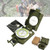 Multifunctional Aiming Navigation Luminous Compass, Sighting Navigation Compass with Inclinometer, Impact Resistant & Waterproof Compass Navigate The Great Outdoors with Luminous Dial (Green)