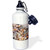 3dRose Incoming surf and seashells on Sanibel Island, Florida, USA-Sports Water Bottle, 21oz , Multicolored