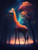 5D DIY Diamond Painting Kits Full Drill,Diamond Painting Kits Art,Animal Diamond Art, Mysterious Giraffe Diamond Painting Craft for Home Office Wall Decor 16x20 inch