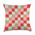 Pastel Pink Checkered, Green Checkerboard Pattern Aesthetic Throw Pillow, 18x18, Multicolor