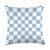 Light Blue Checkered, Checkerboard Pattern Retro Aesthetic Throw Pillow, 18x18, Multicolor