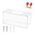 Lxmxgk Acrylic Ping Pong and Table Tennis Storage Rack, Table Tennis Racket Display, Wall Mount Acrylic Ping Pong Paddles Storage for 4 Paddles and Balls, Wall Rack for Storage Balls and Paddles