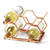 Drincarier Countertop Wine Rack - 5 Bottle Freestanding Rose Gold Metal Small Wine Rack - Tabletop Wine Holder Stand for Cabinet, Pantry, Wine Bottle Storage