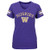 NCAA by Outerstuff NCAA Washington Huskies Youth Girls "First Line" Short Sleeve V-Neck Tee, Purple, Youth Large(14)