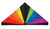 In the Breeze Rainbow Black Delta Kite, 6-Feet, 3093