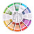 Color Wheel, Creative Chromatic Wheel, Paint Mixing Learning Guide Art Class Teaching Tool for Makeup Blending Board Chart Color Mixed Guide Mix Colours (9.25inch)
