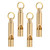 VANZACK 16 Pcs Vintage Brass Whistle Camping Keychain Whistle Emergency Whistle Survival Whistles Whistle Keychain Lifeguard Whistle Whistles Pendant Whistle Emergency Child Handbag Sports