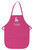 Personalized Hot Pink Kids Apron with Unicorn Embroidery Design Poly/Cotton Twill Fabric Extra Large