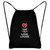 Teeburon Keep calm and love Louise chalk style Sport Bag 18" x 13"