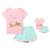 QPANCY Flamingo Pjs Matching Dolls & Girls Pajama Sets Cotton American Girls Sleepwear