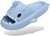 Men's and Women's Shark Slides Cloud Slippers Summer Novelty Open Toe Slide Sandals Anti-Slip Beach Pool Shower Shoes with Cushioned Thick Sole, Blue, 5.5-6.5 Women/4-5 Men