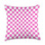 Pink and white Checkered Big Checkerboard Pattern Pink and White Classic Checkered Big Checkerboard Pattern Throw Pillow, 18x18, Multicolor