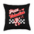 Funny Valentine's Day Pizza Is My Valentine Design Valentines Day Pizza Checkerboard Throw Pillow, 18x18, Multicolor