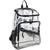 Eastsport Clear Backpack Top Loader Stadium Approved See Through Transparent w/Adjustable Padded Straps - Black