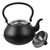 HEMOTON Stainless Steel Kettle Tea Maker Pot Boiling Stovetop Kettle Tea Strainer Pot Loose Leaf Tetsubin Kung Fu Tea Kettle Teapots Tea Kettle Stainless Steel Tea Pot Enamel Boil Teapot