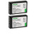 Kastar 2 Pack PS-BLS1 BLS-1 Battery for Olympus Evolt E-620 E-600 E-450 E-420 E-410 E-400 Pen E-PL1 E-P1 E-P2 E-P3 E-PL3 E-PM1 Digital Camera