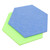 MAGICLULU 6 Pcs Hexagon Message Board Cork Board Tiles Geometric Message Board Felt Memo Board Memo Bulletin Pads Felt Board Tiles Turquoise Decor Memo Bulletin Board Wool Felt