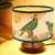 OSALADI Rattan lampshade Vintage Lamp Shade Pendant Fixture Lampshade Bird Design Chandeliers Floor Light and Table Lamp Shades for Home Decor