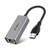 ANWIKE USB A to Ethernet Adapter, Aluminium USB 3.0 Gigabit RJ45 LAN Network Adapter Compatible MBP 2016/2017/2018 - Gray