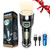 LED Flashlight High Lumens, Rechargeable Small Super Bright Flashlight with 3 Modes, Side Light, Long-Range Strong Light, Compact Flashlight for Outdoor, Emergency, Camping